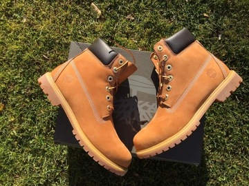 Piękne Timberland 6 Inch SKÓRA - Roz 37.5/trapery