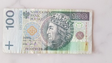 Banknoty 100 zł, seria Y