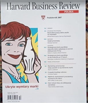 Harvard Business Review październik 2007