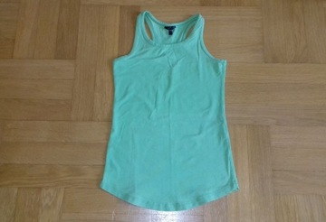 134-140 KappAhl zielona koszulka bluzka top ramiąc