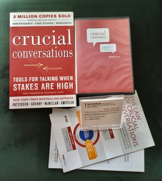 Crucial conversations, książka + 6 cd i gratis