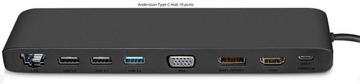 HUB Anderson usb-c  10 portowy 