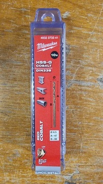 Wiertło kobaltowe Milwaukee 4,5mm INOX 4932373341