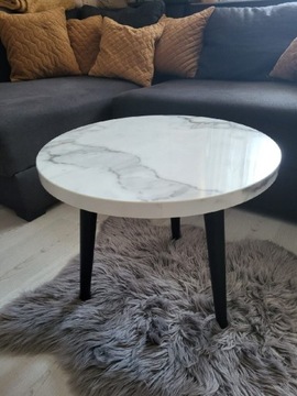 Stolik kawowy nowy (ikea) glamour style okrągły