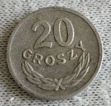 Moneta 20 groszy z roku 1970