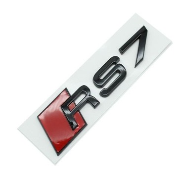 RS7 czarny znaczek emblemat logo litery 