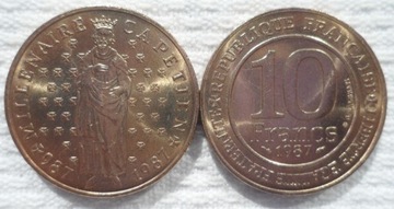 Francja Fr 10 franków 1987 Kapetyngowie Millennium