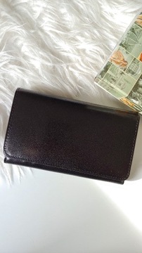 Skórzany portfel czarny 