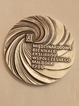 Medal XI Międzynarodowe Biennale 1986r.Malbork