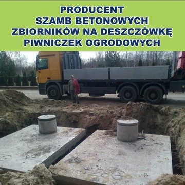 Szamba betonowe, zbiornik na deszczówkę, szambo