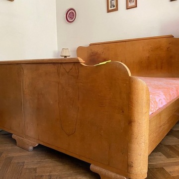 Podwójne łóżko drewniane Henryków + 2 szafki nocne