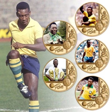 Legenda brazylijskiej piłki PELE kpl.medali w etui