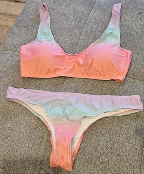 Bikini kolorowe strój kąpielowy dwuczęściowy L