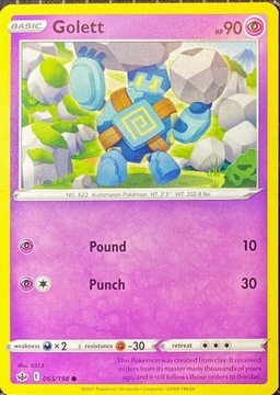 Karta Pokemon - Golett - 065/198