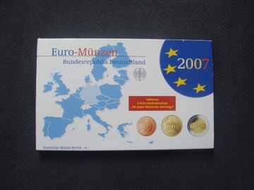 NIEMCY - Euro - Munzen 2007 A + okolicznościowe