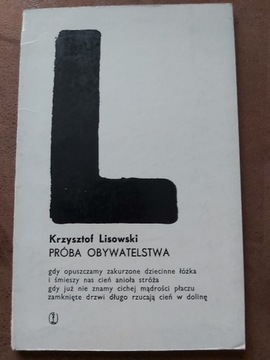 Próba obywatelstwa  - Krzysztof Lisowski 