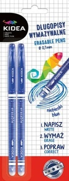 Długopisy wymazywalne z gumką 