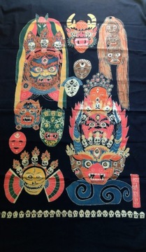 Batik rękodzieło Yunnan maski 