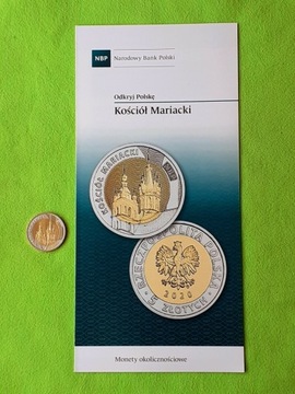 5 ZŁ 2020 KOŚCIÓŁ MARIACKI + FOLDER / UNC