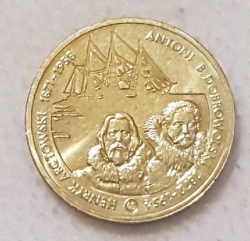 Moneta 2 zł Dobrowolski Arctowski rok 2007