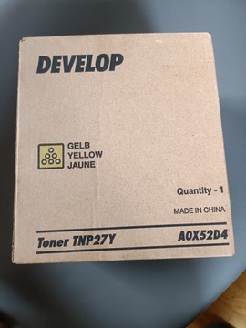 Toner Develop TNP-27 (A0X52D4). Kolor:Żółty.