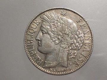 FRANCJA,  1 Francs 1888 A,  stan !