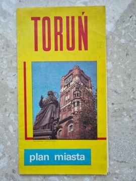 TORUŃ - plan miasta, 1983