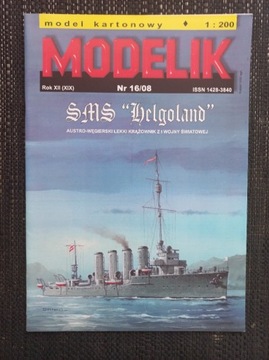 Modelik 16/08 SMS HELGOLAND Lekki krążownik