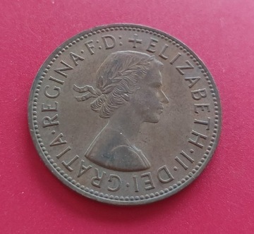 Wielka Brytania UK Elżbieta II 1 pens penny 1967