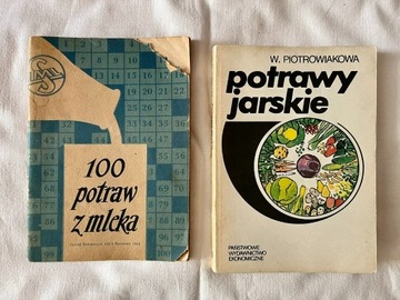 Potrawy jarskie i z mleka, książki kucharskie 