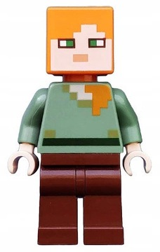 LEGO Minecraft ALEX Minifigurka NOWA 