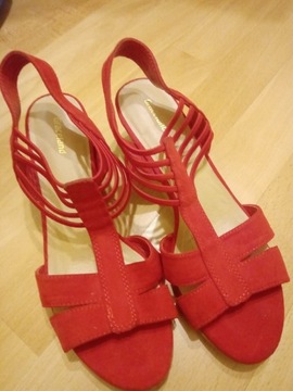 Sandały czerwone Graceland rozmiar 39
