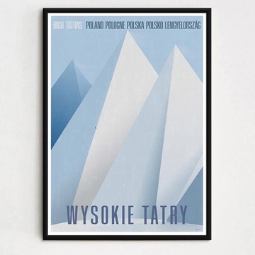 Wysokie Tatry plakat zima narty