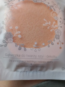 Gąbeczka do twarzy szyi i dekoltu 