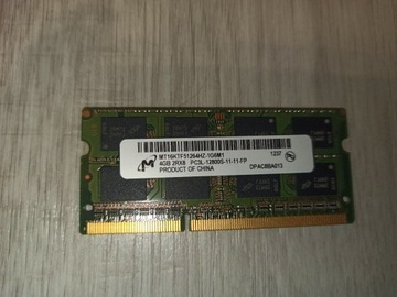 Pamięć RAM DDR3 Micron MT16KTF51264HZ-1G6M1 4 GB