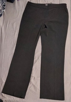 SIMPLE czarne spodnie eleganckie, proste roz. 44