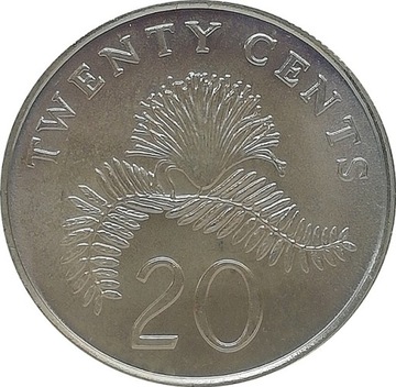 Singapur 20 cents 1987, KM#52
