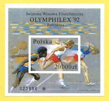 Blok 148 A (3244) ŚWF "Olymphilex`92" w Barcelonie