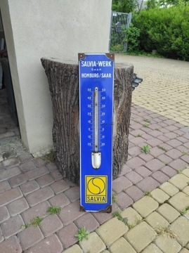 Stary szyld niemiecki Salvia termometr 