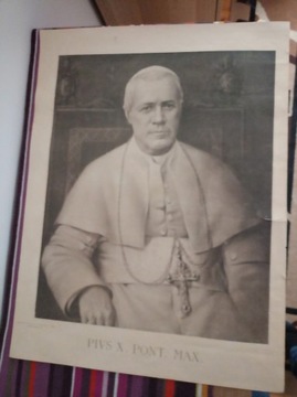 Duży portret Św. Piusa X (stary, 1903-1914)