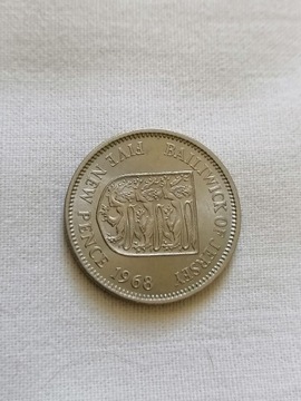 5 New Pence 1968 Jersey 