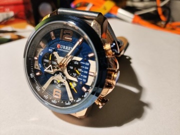 Zegarek męski Taktyczny Curren chronograf, zdjęcia