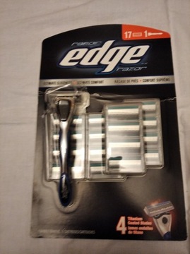 zestaw do golenia EDGE RAZOR 17 nożyków + maszynka