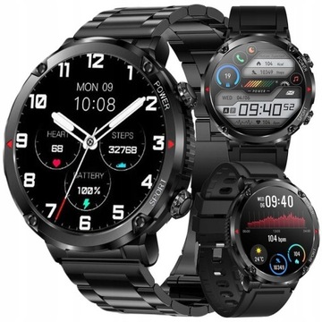 ZEGAREK SMARTWATCH MĘSKI 400x400 ROZMOWY MENU PL