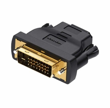 ADAPTER DVI (24+1) MĘSKI NA HDMI ŻEŃSKI VENTION 