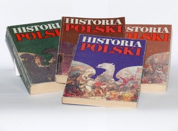 Historia Polski – 4 tomy części 1985 – 40 zł.