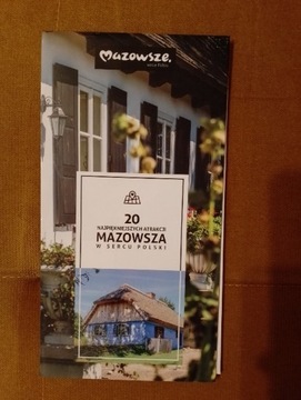 Mapa Atrakcji Mazowsza Laminowana 