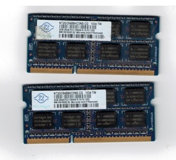 Pamięć RAM DDR3 SODIMM NANYA 2 GB/1333 MHz