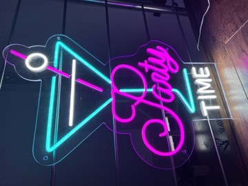 Neon Flex Napis/Logo Do Klubu "Party Time"