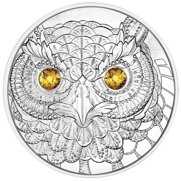 Srebrna moneta 20 euro Austria WISDOM OF THE OWL